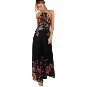 Floral halter dress